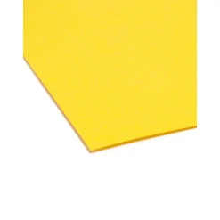 Smead File Folder, 3 Tab, Legal Size, , 100/Box (17943) Yellow Outlet