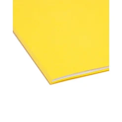 Smead File Folder, 3 Tab, Legal Size, , 100/Box (17943) Yellow Outlet