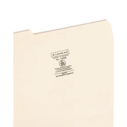 Smead File Folder, 1/3-Cut Tab, Letter Size, Manila, 100/Bx (10338) Outlet