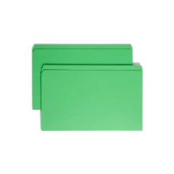 Smead File Folder, Reinforced Straight-Cut Tab, Legal Size, , 100/Box (17110) Green Discount