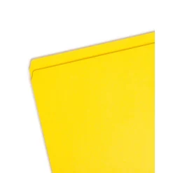 Smead File Folder, Reinforced Straight-Cut Tab, Legal Size, Yellow, 100 per Box (17910) Best