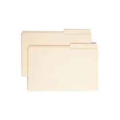 Smead File Folder, Reinforced 2/5-Cut Tab Right Position, Legal Size, Manila, 100/Box (15386) Sale
