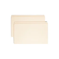 Smead File Folder, Reinforced Straight -Cut Tab, Legal Size, Manila, 100 Per Box (15310) Sale