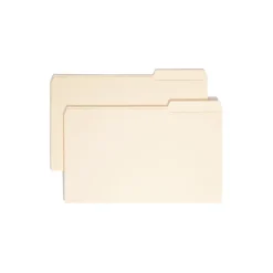 Smead ® File Folder, Reinforced 1/3-Cut Tab Right Position, Legal Size, Manila, 100/Box (15337) Best