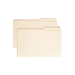 Smead File Folder, Reinforced 2/5-Cut Tab Right Position, Legal Size, Manila, 100/Box (15386) Sale
