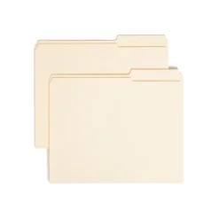 Smead File Folders, Reinforced 2/5-Cut Right Position, Guide Height, Letter Size, Manila, 100/Box (10386) Discount