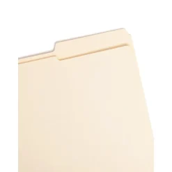 Smead File Folders, Reinforced 2/5-Cut Right Position, Guide Height, Letter Size, Manila, 100/Box (10386) Discount