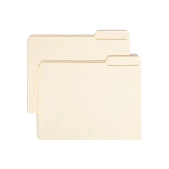 Smead File Folders, Reinforced 1/3-Cut Tab Right Position, Letter Size, Manila, 100/Box (10337) Clearance