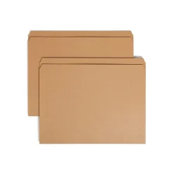 Smead File Folders, Reinforced Straight-Cut Tab, Letter Size, Kraft, 100/Box (10710) New