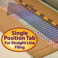 Smead File Folders, Reinforced Straight-Cut Tab, Letter Size, Kraft, 100/Box (10710) New