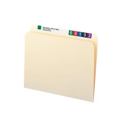 Smead File Folders, Straight-Cut Tab, Letter Size, Manila, 100/Box (10300) Clearance