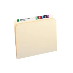 Smead File Folders, Straight-Cut Tab, Letter Size, Manila, 100/Box (10300) Clearance