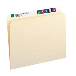 Smead File Folders, Straight-Cut Tab, Letter Size, Manila, 100/Box (10300) Clearance