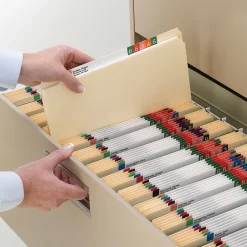 Smead File Folders, Straight-Cut Tab, Letter Size, Manila, 100/Box (10300) Clearance