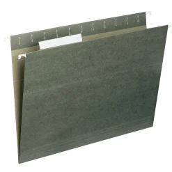 Smead Hanging File Folders, 1/3-Cut Tab, Letter Size, Standard , 25/Box (64035) Green Online