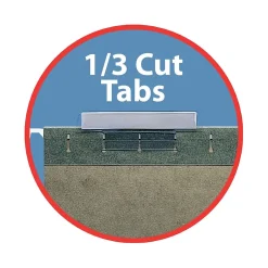 Smead Hanging File Folders, 1/3-Cut Tab, Letter Size, Standard , 25/Box (64035) Green Online