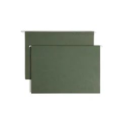 Smead Hanging File Folders, 2" Expansion, Legal Size, Standard Green, 25/Box (64359) Discount