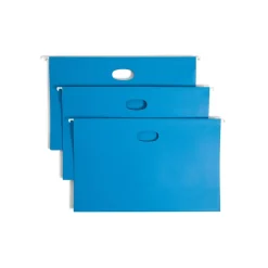 Smead Hanging File Folders, 1/5-Cut Adjustable Tab, Legal Size, Sky Blue, 25/Box (64370) Online