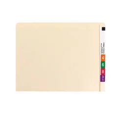 Smead Heavy Duty End Tab File Folder, Straight-Cut Extended Tab, Letter Size, Manila, 100/Box (24250) Online