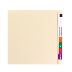 Smead Heavy Duty End Tab File Folder, Straight-Cut Extended Tab, Letter Size, Manila, 100/Box (24250) Online