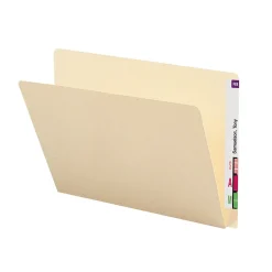 Smead Heavy Duty End Tab File Folder, Straight-Cut Extended Tab, Letter Size, Manila, 100/Box (24250) Online