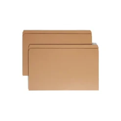 Smead Heavy Duty Straight Cut Tab File Folder, Legal Size, Kraft, 100/Box (15710) Clearance