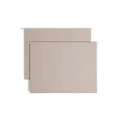 Smead Heavy Duty TUFF Box Bottom Hanging File Folder, 4" Expansion, 1-Tab, Legal Size, Steel Gray, 18/Box (64342) Online