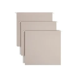 Smead Heavy Duty TUFF Box Bottom Hanging File Folder, 4" Expansion, 1-Tab, Letter Size, Steel Gray, 18/Box (64242) Online