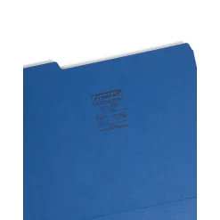 Smead Interior File Folder, 1/3-Cut Tab, Letter Size, Navy, 100/Box (10279) Best