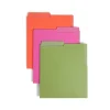 Smead Organized Up Heavyweight Dual Tab Vertical Colored File Folders, Letter Size, Bright Tones, 6/Pack (75406) Outlet