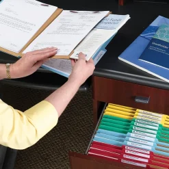 Smead Pressboard Classification File Folder w/Wallet Divider and SafeSHIELD Fasteners, 2