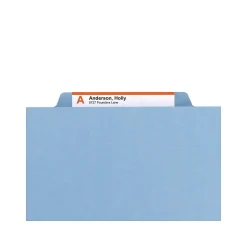 Smead Pressboard File Folders, 1/3-Cut Tab, 1