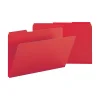Smead Pressboard File Folder, 1/3-Cut Tab, 1" Expansion, Legal Size, Bright Red, 25 per Box (22538) New