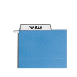 Smead ProTab 10% Recycled Hanging File Folder, 3-Tab, Letter Size, Blue, 20/Box (64210) New