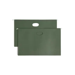 Smead Recycled Hanging File Pocket, 1.75" Expansion, Legal Size, Standard Green, 25/Box (64318) Hot