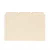 Outlet ® Recycled Self-Tab Card Guides, Blank, 4" x 6", Manila, 100/Box (623) Index Cards