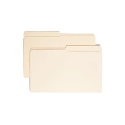 Smead Reinforced File Folder, 2 Tab, Legal Size, Manila, 100/Box (15326) Hot