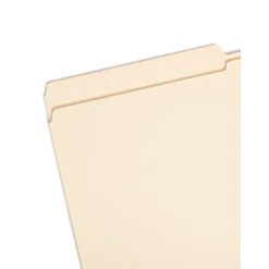 Smead Reinforced File Folder, 2 Tab, Legal Size, Manila, 100/Box (15326) Hot