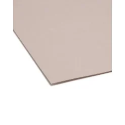 Smead Reinforced File Folder, 3 Tab, Letter Size, Gray, 100/Box (12334) Hot