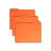 Smead Reinforced File Folder, 3 Tab, Letter Size, Orange, 100/Bx (12534) Discount