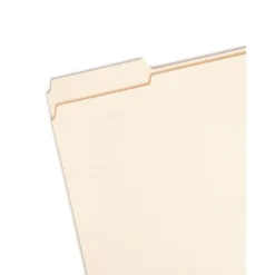 Smead Reinforced 3-Tab File Folders, Letter Size, Manila, 100/Box (10434) Discount