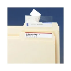 Smead Seal & View® Label Protectors, 3-1/2" x 1-11/16", Clear, 100/Pack (67600) Sale