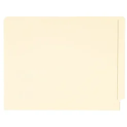 Smead Standard Reinforced File Folders, Straight Cut, Letter Size, Manila, 100/Bx (24113) Sale