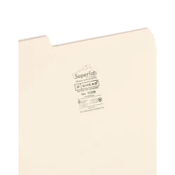 Smead SuperTab File Folders, Reinforced 1/3-Cut Tab, Letter Size, Manila, 100/Box (10395) Best