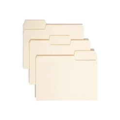 Smead SuperTab File Folder, 3 Tab, Letter Size, Manila, 24/Pack (10380) Outlet