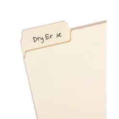 Smead SuperTab File Folder, 3 Tab, Letter Size, Manila, 24/Pack (10380) Outlet