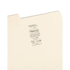 Smead SuperTab File Folder, 3 Tab, Letter Size, Manila, 24/Pack (10380) Outlet
