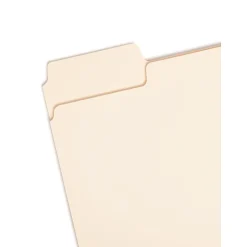 Smead SuperTab Heavy Duty File Folder, Oversized 1/3-Cut Tab, Letter Size, Manila, 50/Box (10401) Hot
