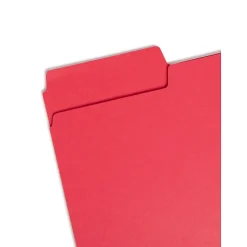 Smead SuperTab Heavy Duty File Folders, 1/3 Cut, Legal Size, Assorted Colors, 50/Box (15410)