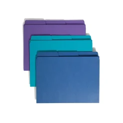 Smead SuperTab Organizer File Folder, Oversized 1/3-Cut Tab, Letter, Assorted Colors, 3/Pack (11989) Clearance